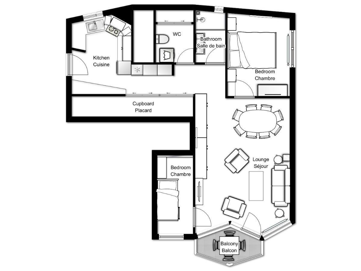 Le Beausite C Apartment - Chamonix All Year מראה חיצוני תמונה